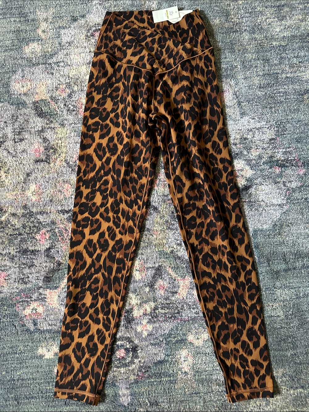 aerie Offline Real Me Cross Over 7/8 Leopard Print Leggings XS Short NWT
